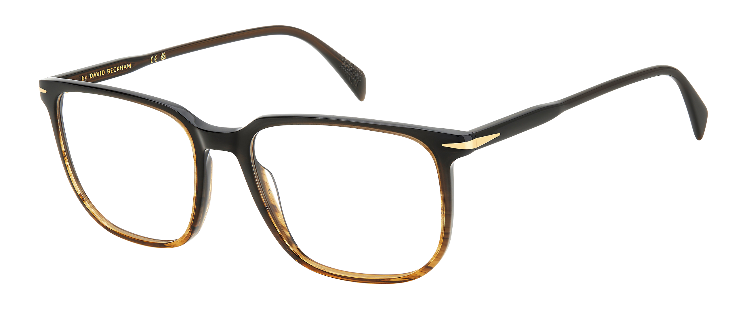 DB 1141 - Brown Shaded Horn - Frames - 107930 – EYEWEAR by DAVID