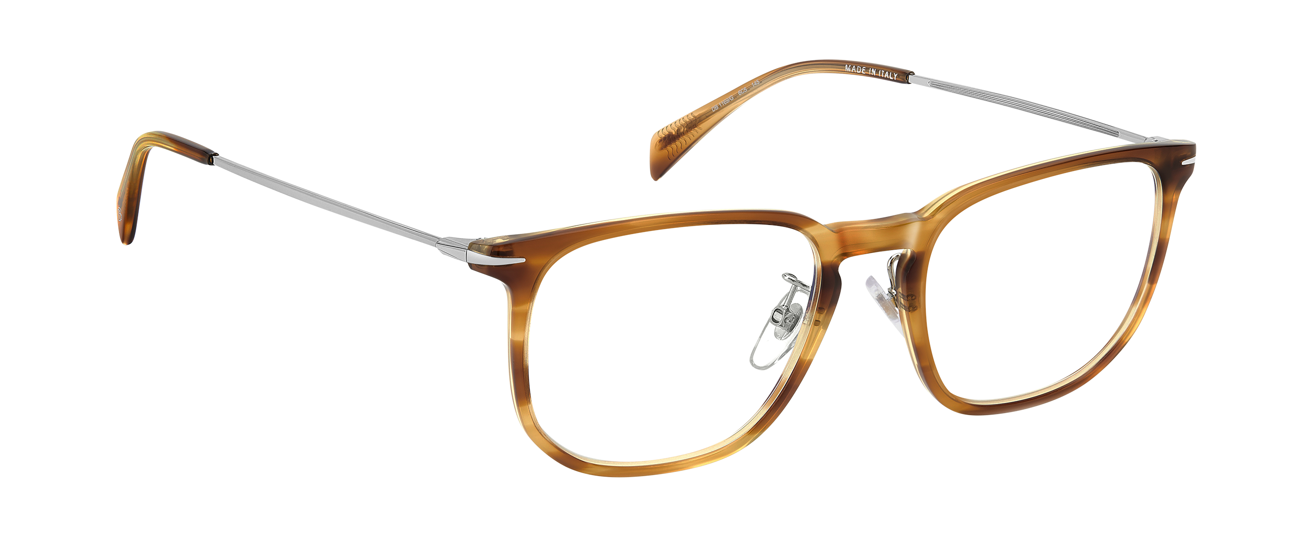 DB 1169/G - Brown Horn Ruthenium - Blue Mirror - 108654 – EYEWEAR