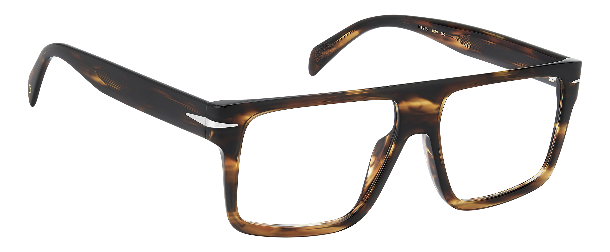 DB 7154 - Brown Havana - Frames – EYEWEAR by DAVID BECKHAM
