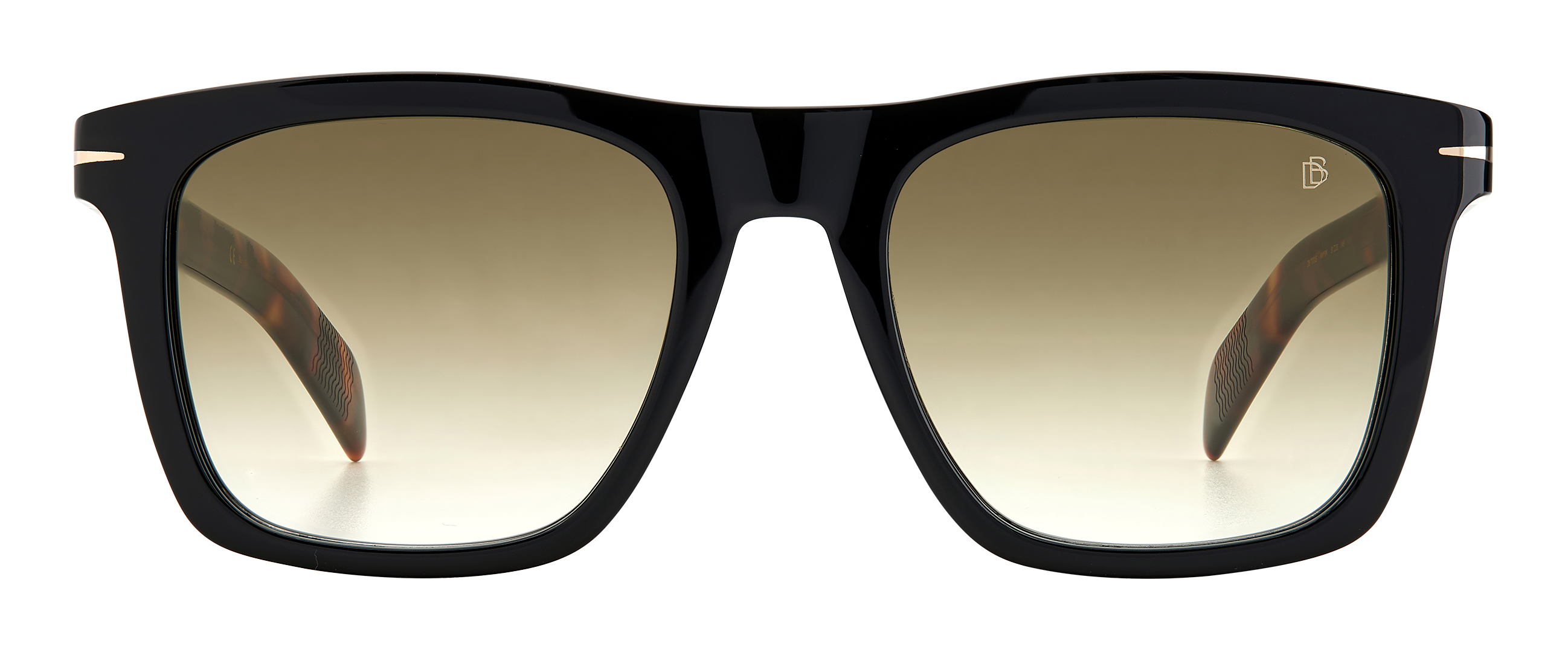 DB 7000/S - Black Havana Gold - Green Shaded – EYEWEAR by DAVID