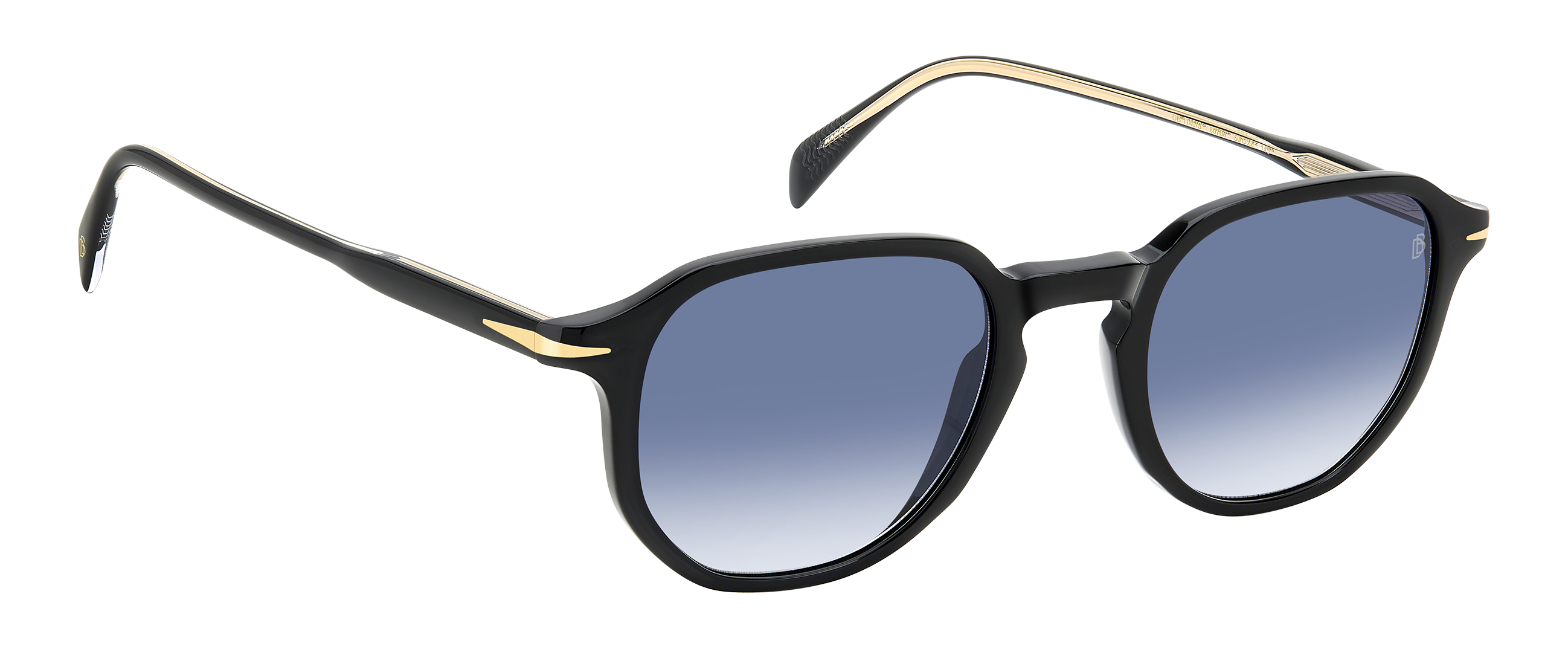 DB 1140/S - Black - Dk Blue Shaded - 206607 – EYEWEAR by DAVID BECKHAM
