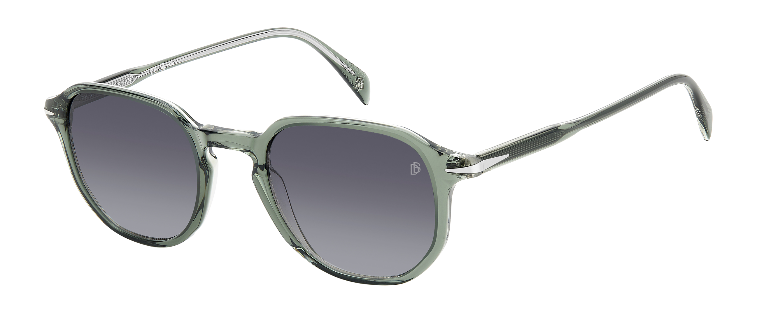 DB 1140/S - Green Crystal - Dark Grey Shaded - 206607 – EYEWEAR by