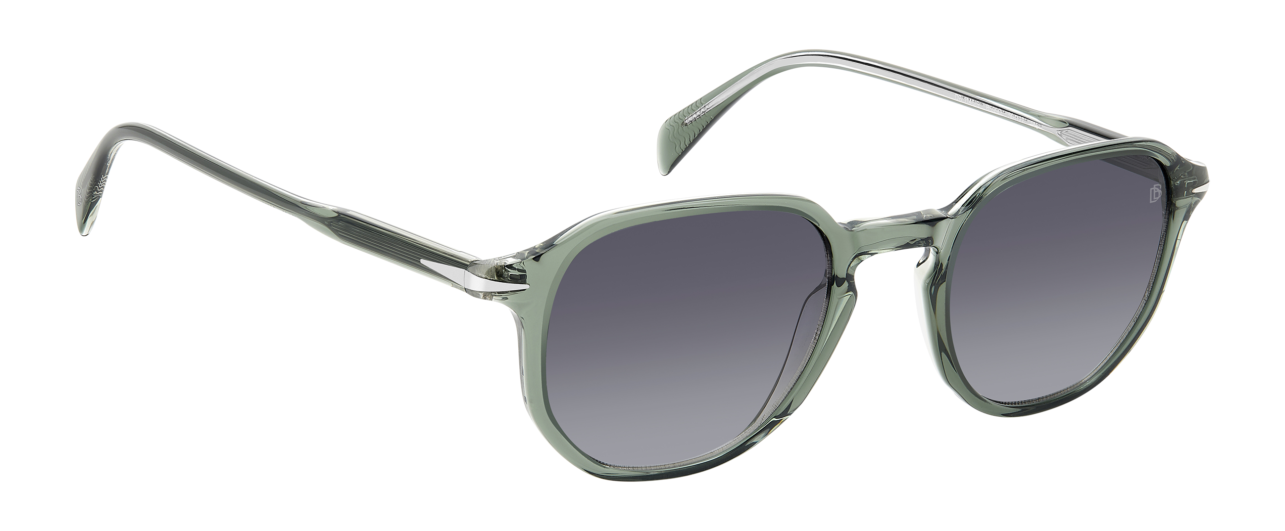 DB 1140/S - Green Crystal - Dark Grey Shaded - 206607 – EYEWEAR by