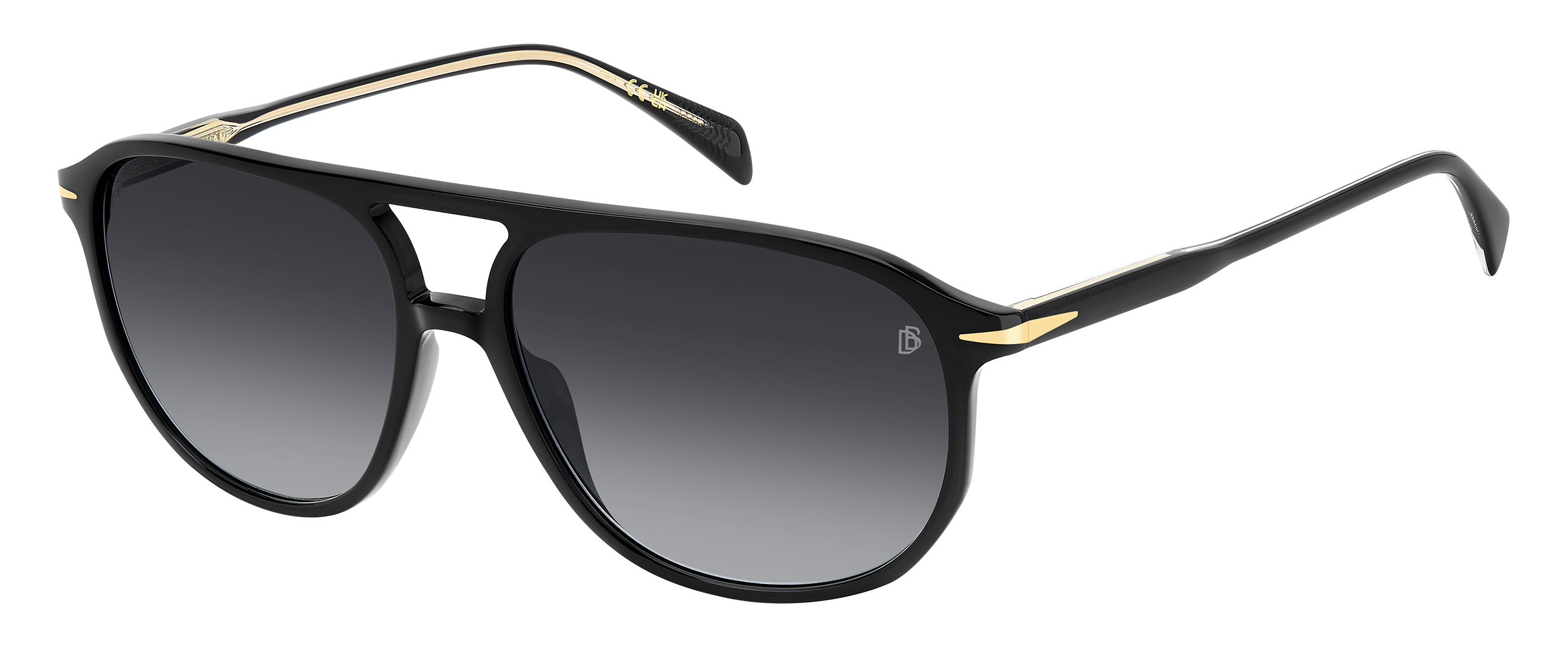 DB 1159/S - Black - Dark Grey Shaded - 207205 – EYEWEAR by