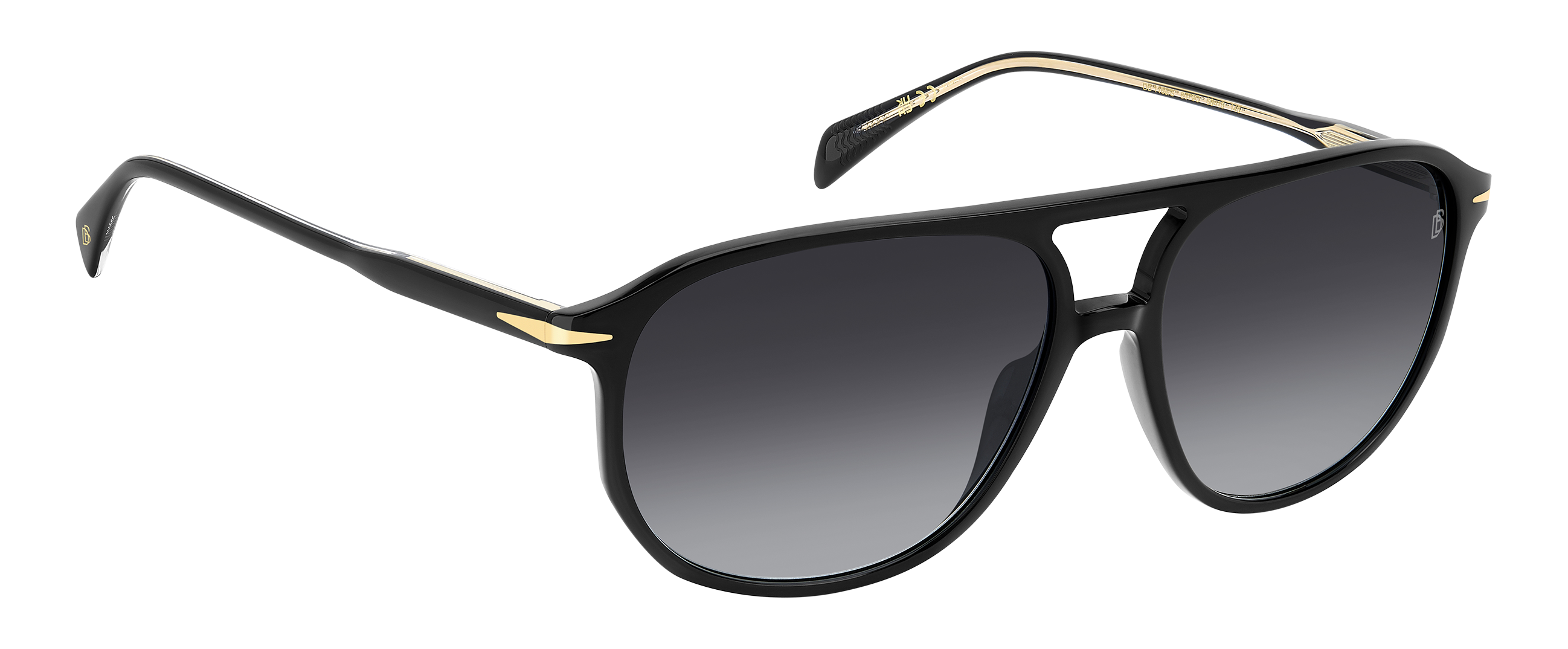 DB 1159/S - Black - Dark Grey Shaded - 207205 – EYEWEAR by DAVID