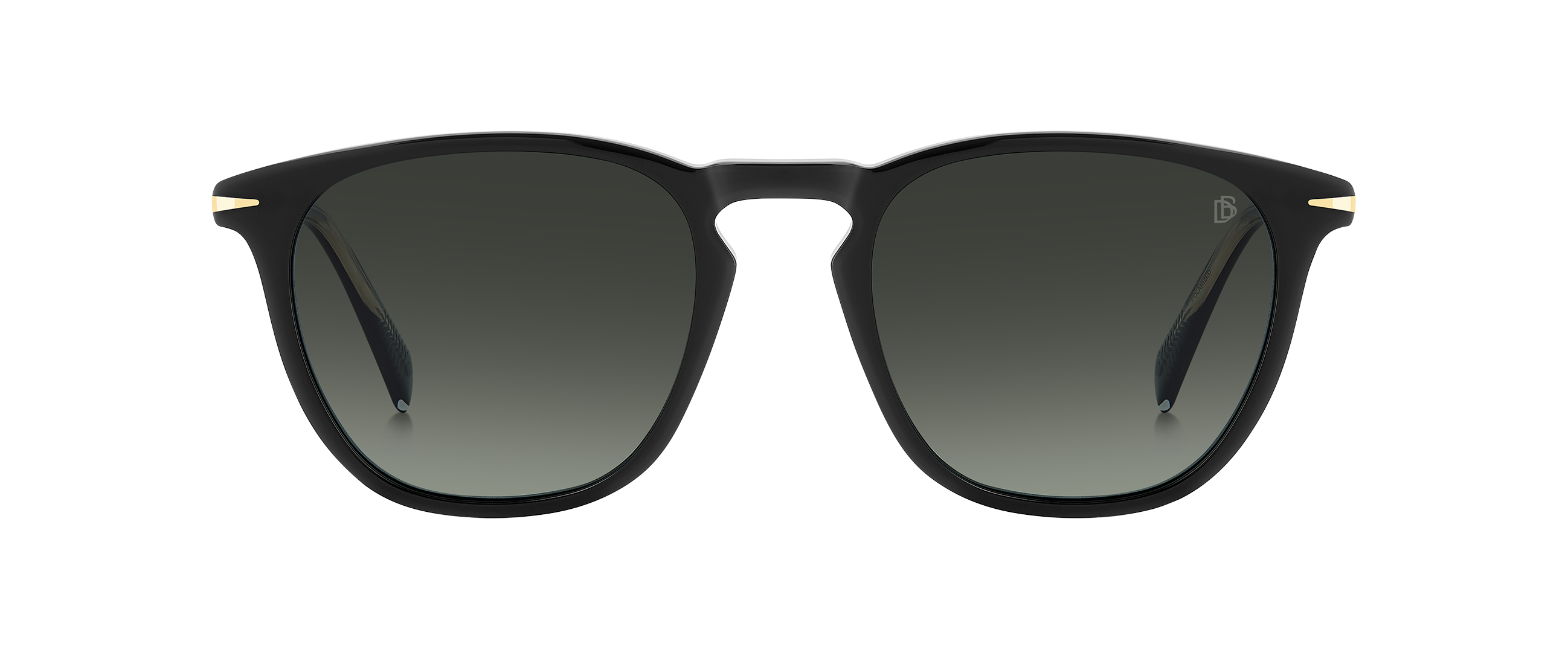 DB 1160/S - Black - Green Shaded Polarized – EYEWEAR by DAVID BECKHAM