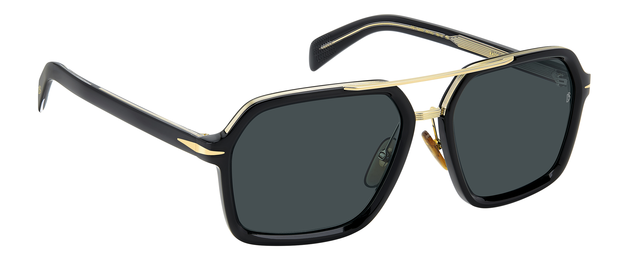 DB 7128/S - Black - Blue - 207210 – EYEWEAR by DAVID BECKHAM