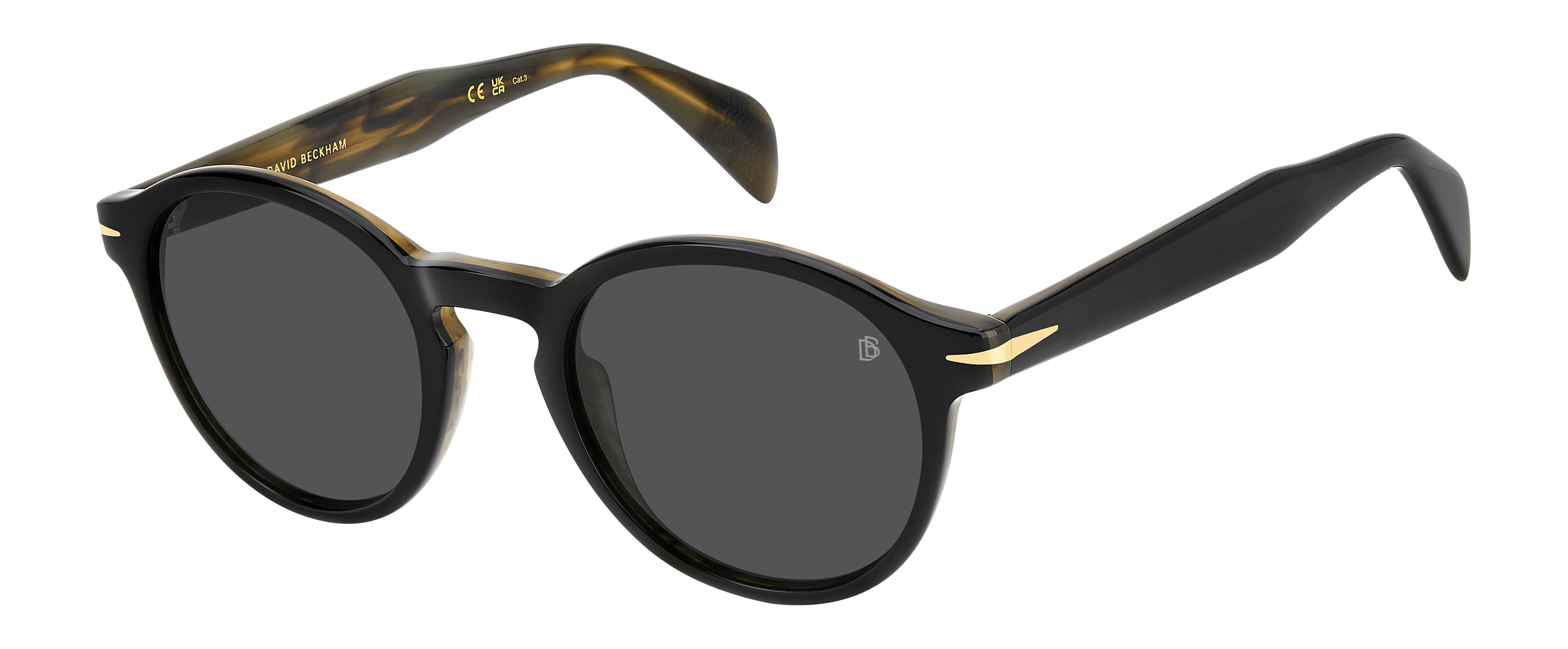 DB 1178/S - Striped Black Beige - Grey Antireflex – EYEWEAR