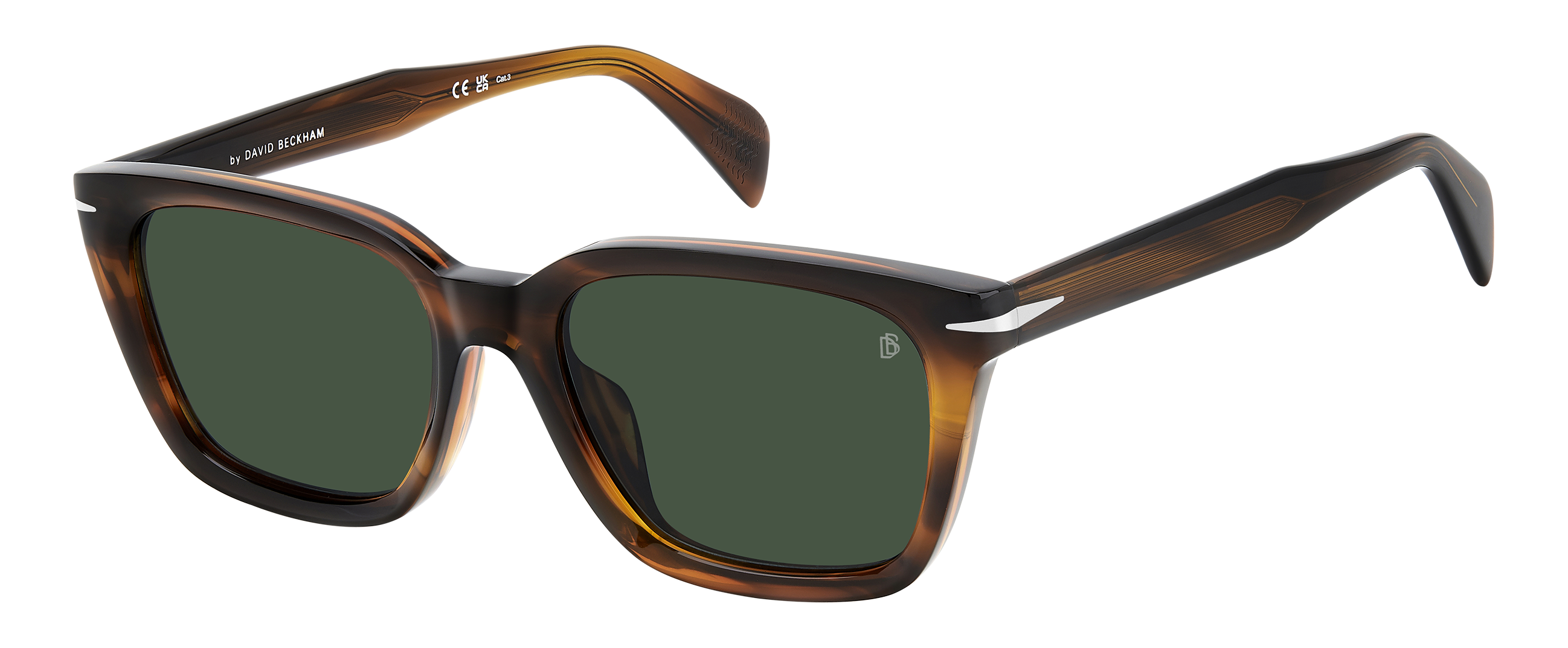 DB 7135/F/S - Brown Horn - Green – EYEWEAR by DAVID BECKHAM