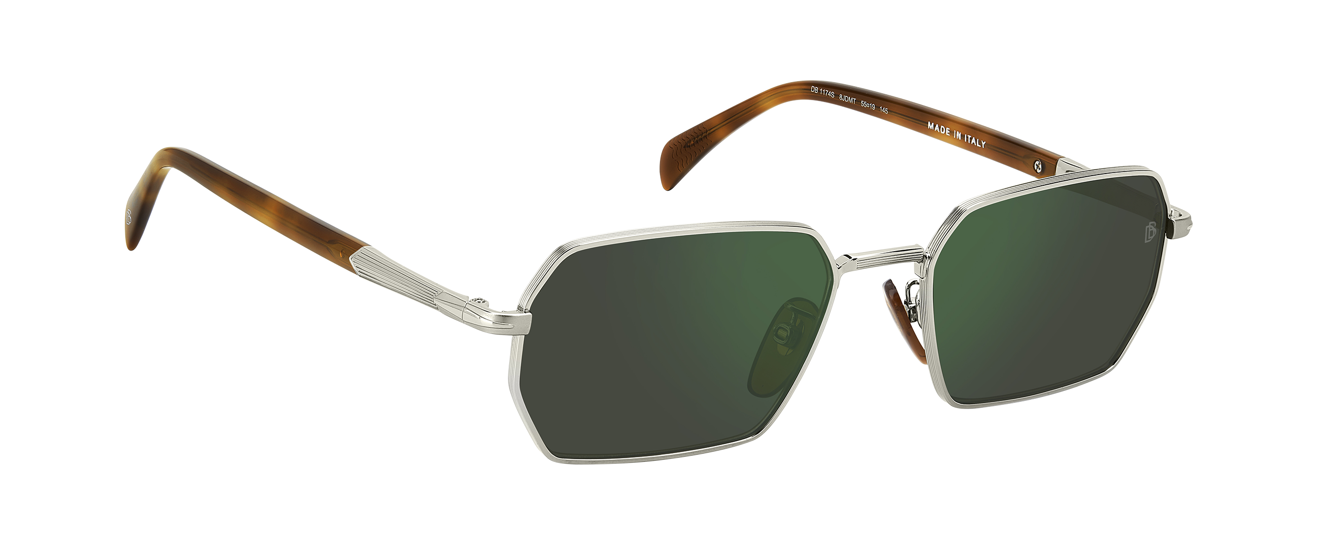 DB 1174/S - Palladium Havana - Green Mirror – EYEWEAR by DAVID BECKHAM
