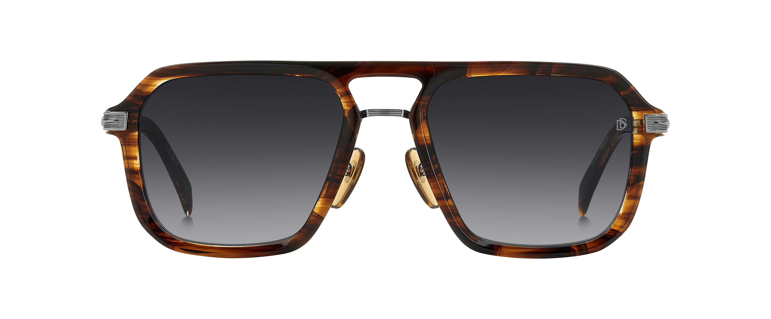 David Beckham] DB 7073/F POH RUTHENIUM GREY HORN 54/19/145 男性用