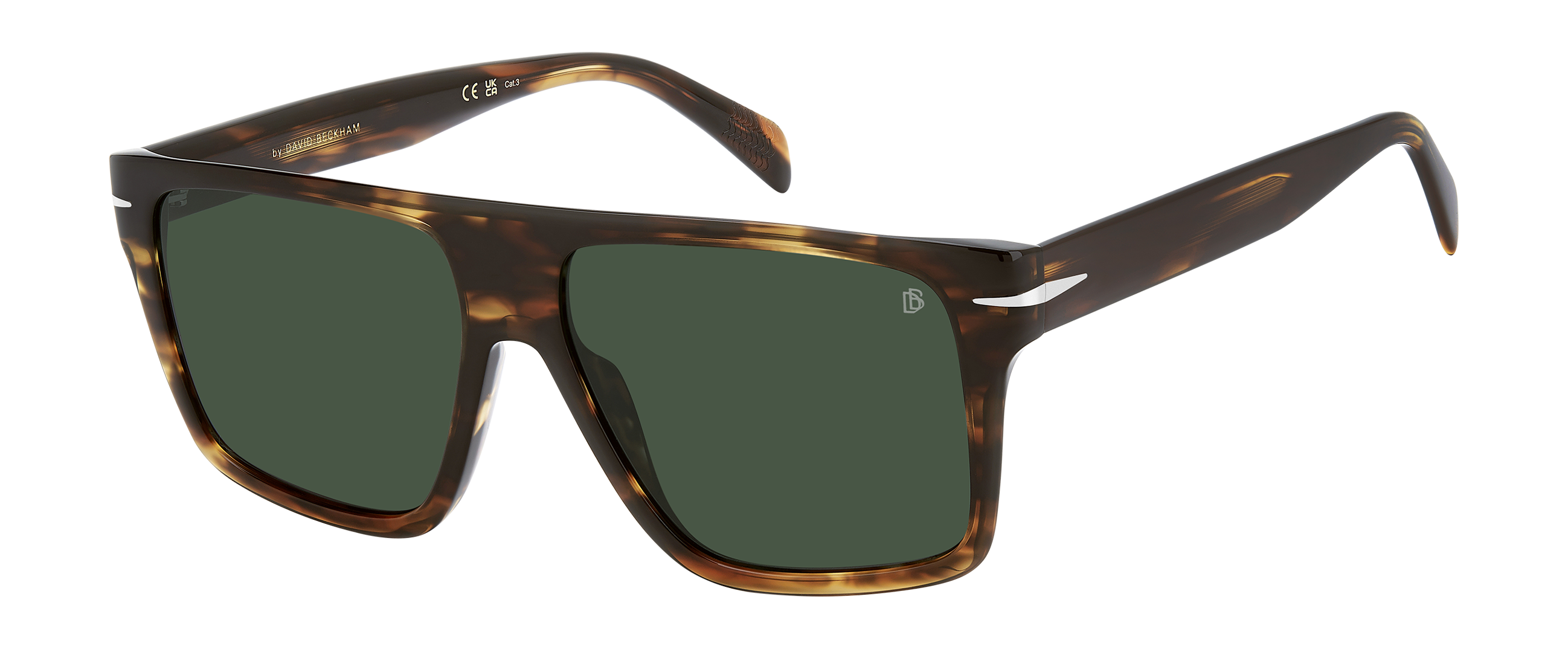 DB 7149/S - Brown Havana - Green – EYEWEAR by DAVID BECKHAM