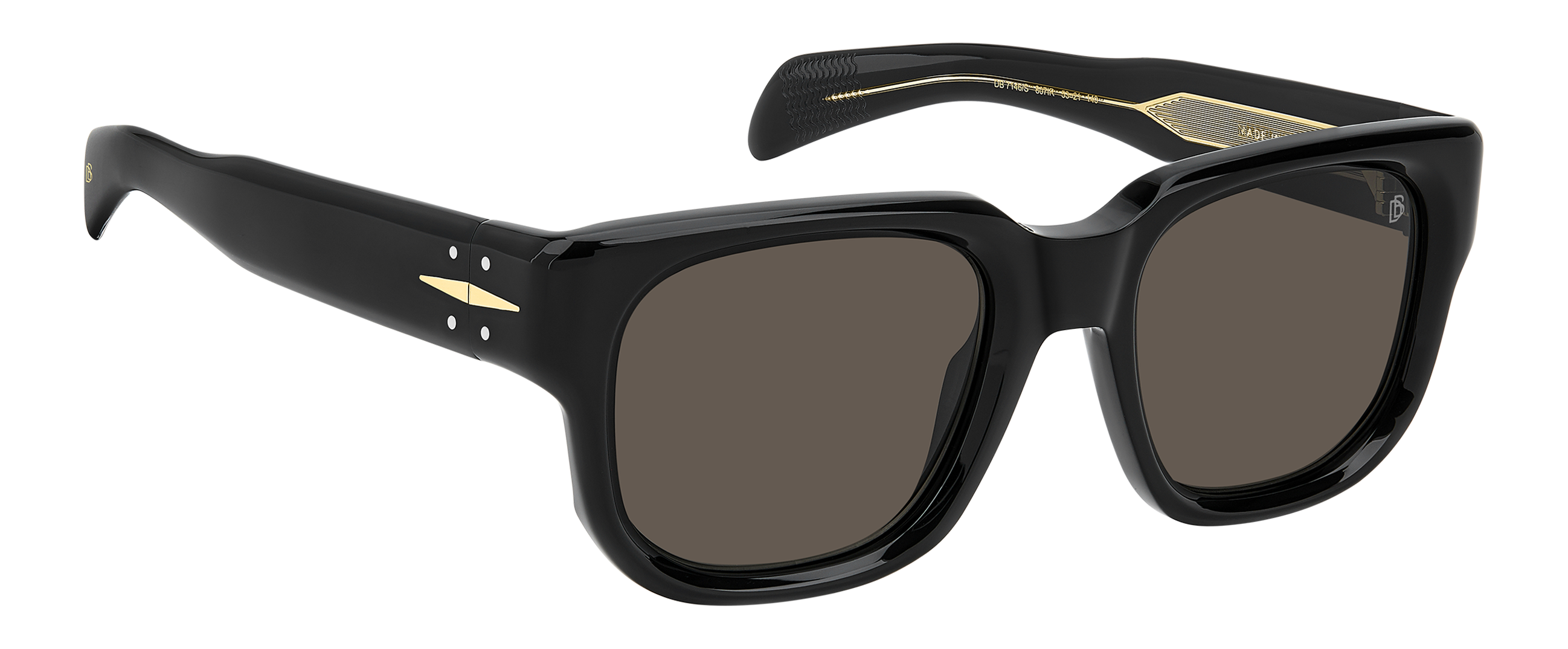 DB 7146/S - Black - Grey – EYEWEAR by DAVID BECKHAM