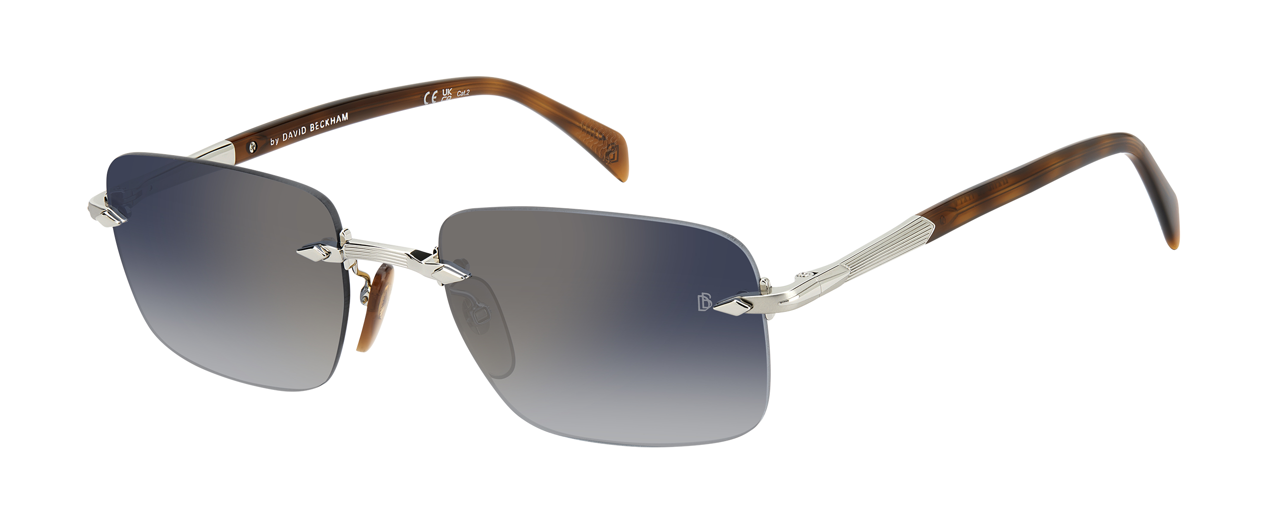 DB 1195/S - Palladium Havana - Blue Shaded Gold Mirror – EYEWEAR