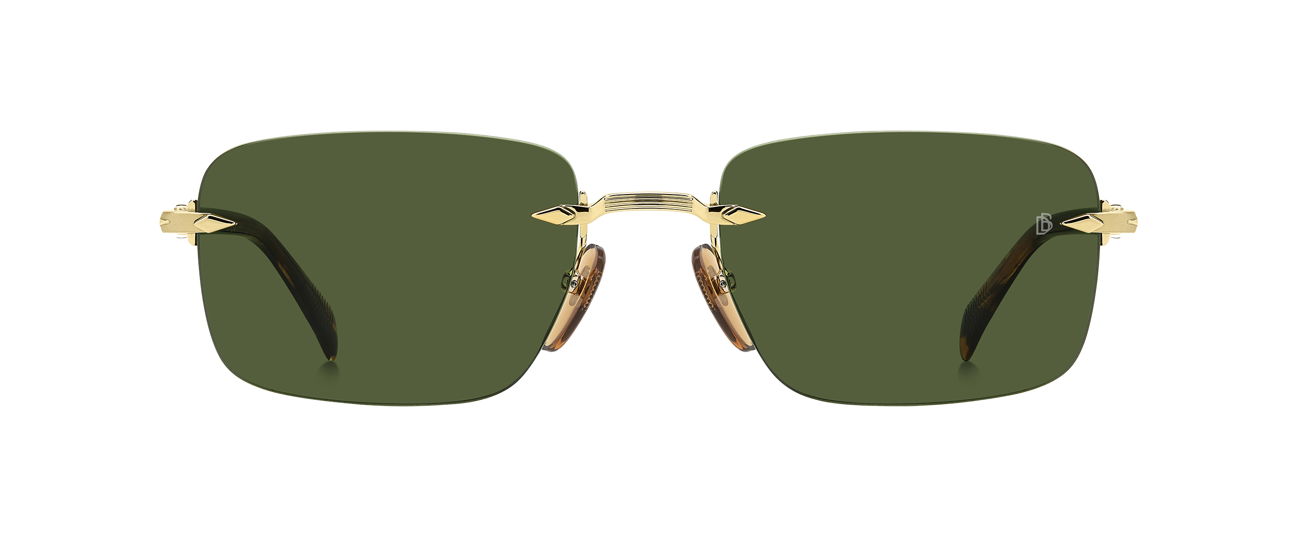 03-05 England David Beckham 正規品 DB 1195/S - Gold Brown Horn - Green – EYEWEAR by DAVID BECKHAM