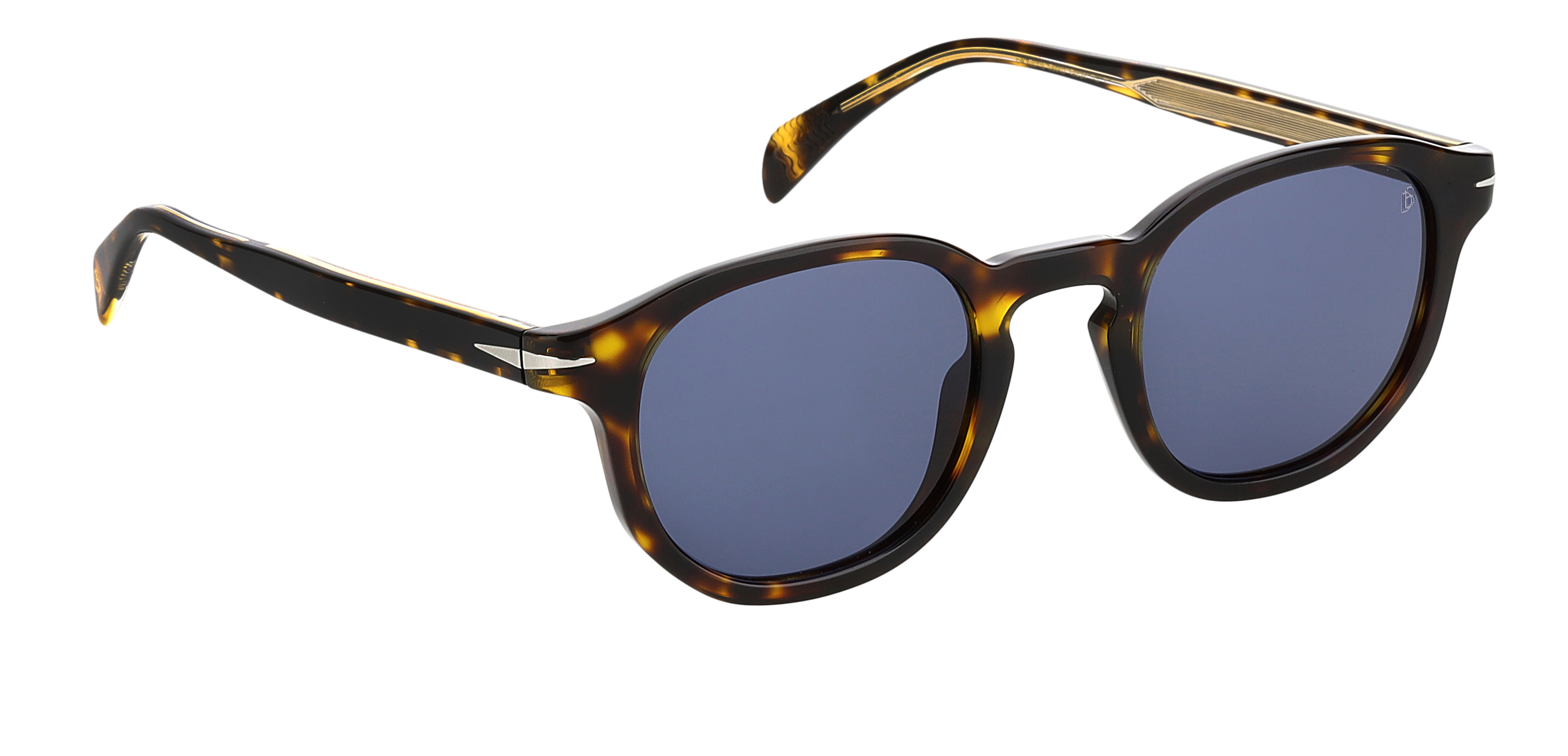 DB 1007/S - Dark Havana - Blue Avio - 203118 – EYEWEAR by DAVID BECKHAM