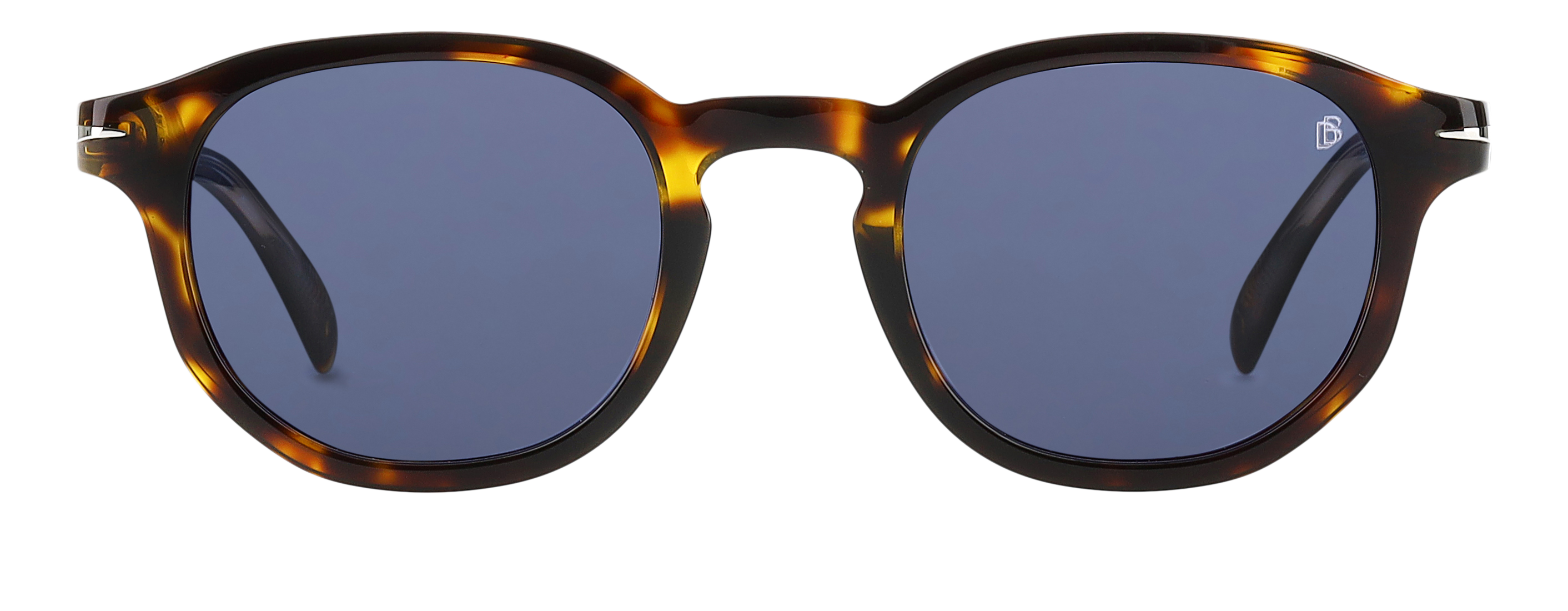 DB 1007/S - Dark Havana - Blue Avio - 203118 – EYEWEAR by DAVID BECKHAM