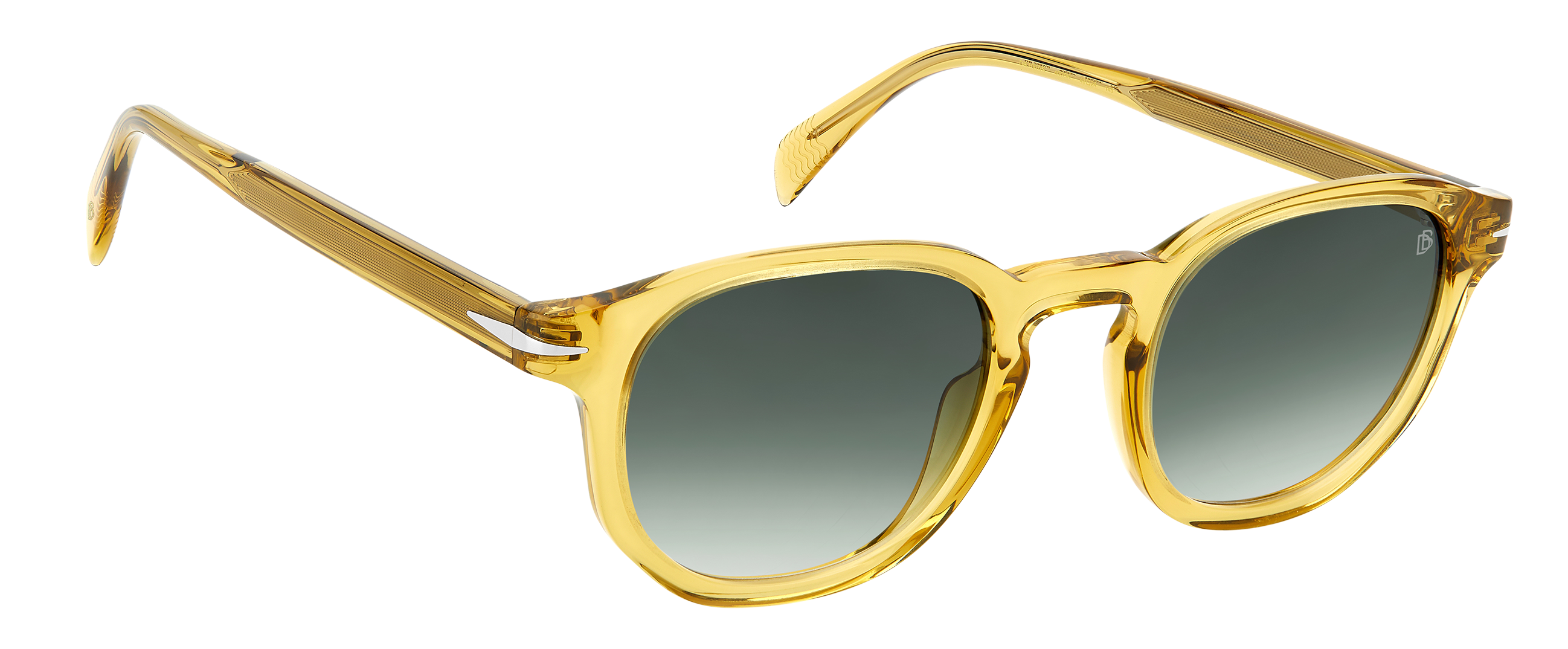 DB 1007/S - Yellow - Green Shaded - 104884 – EYEWEAR by DAVID BECKHAM