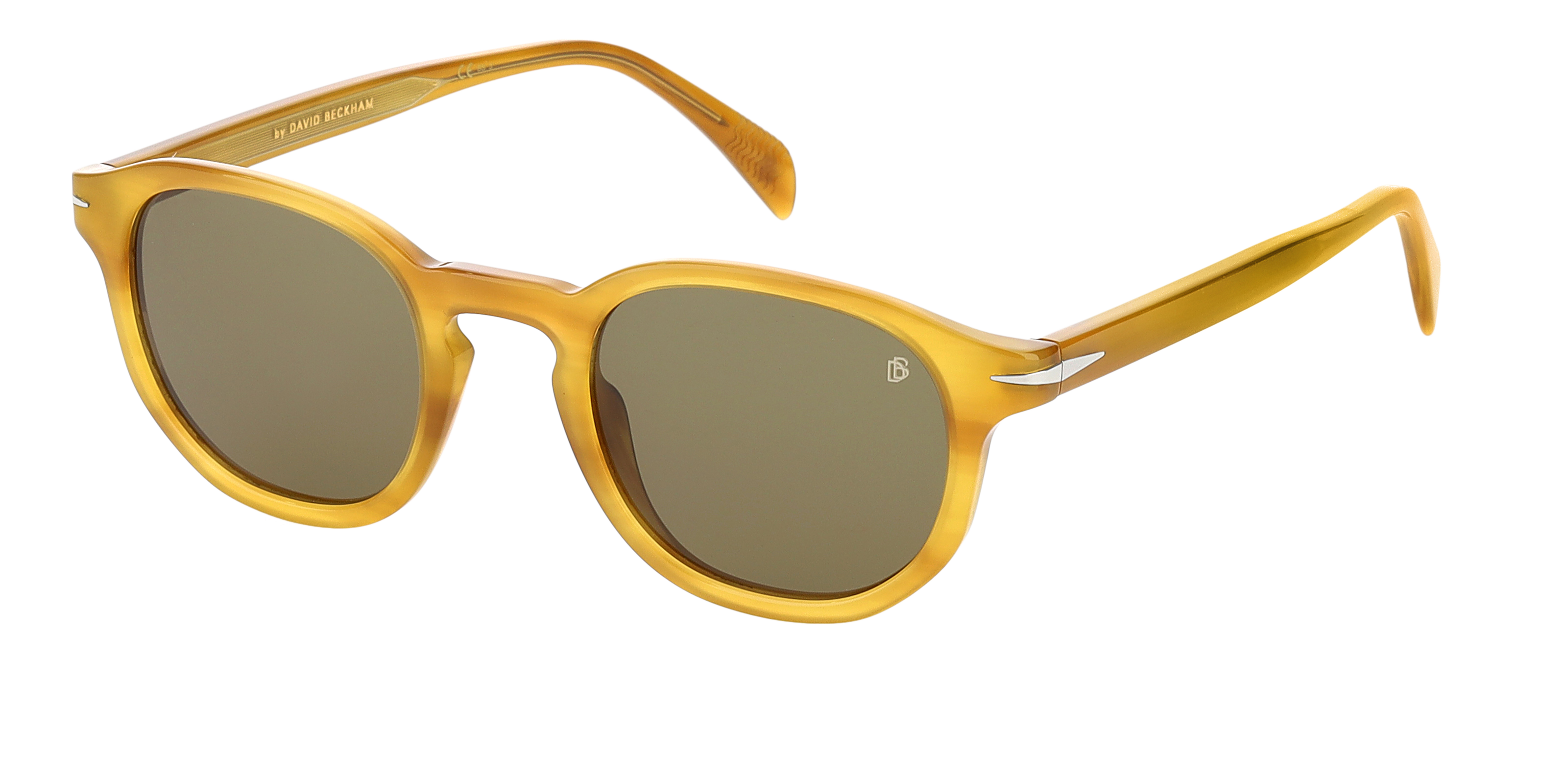 DB 1007/S - Honeybrown Creamhorn - Green - 203118 – EYEWEAR by