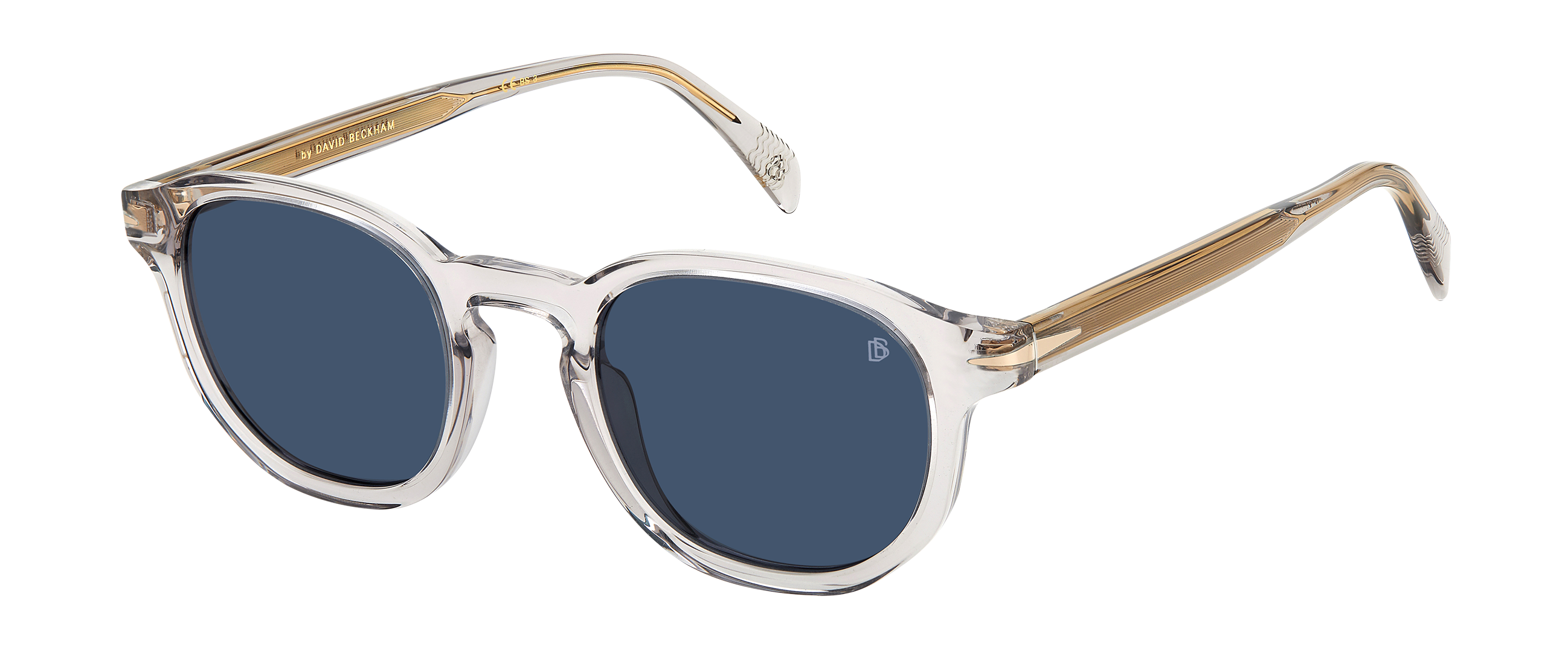 DB 1007/S - Transparent Grey - Blue - 203118 – EYEWEAR by DAVID BECKHAM