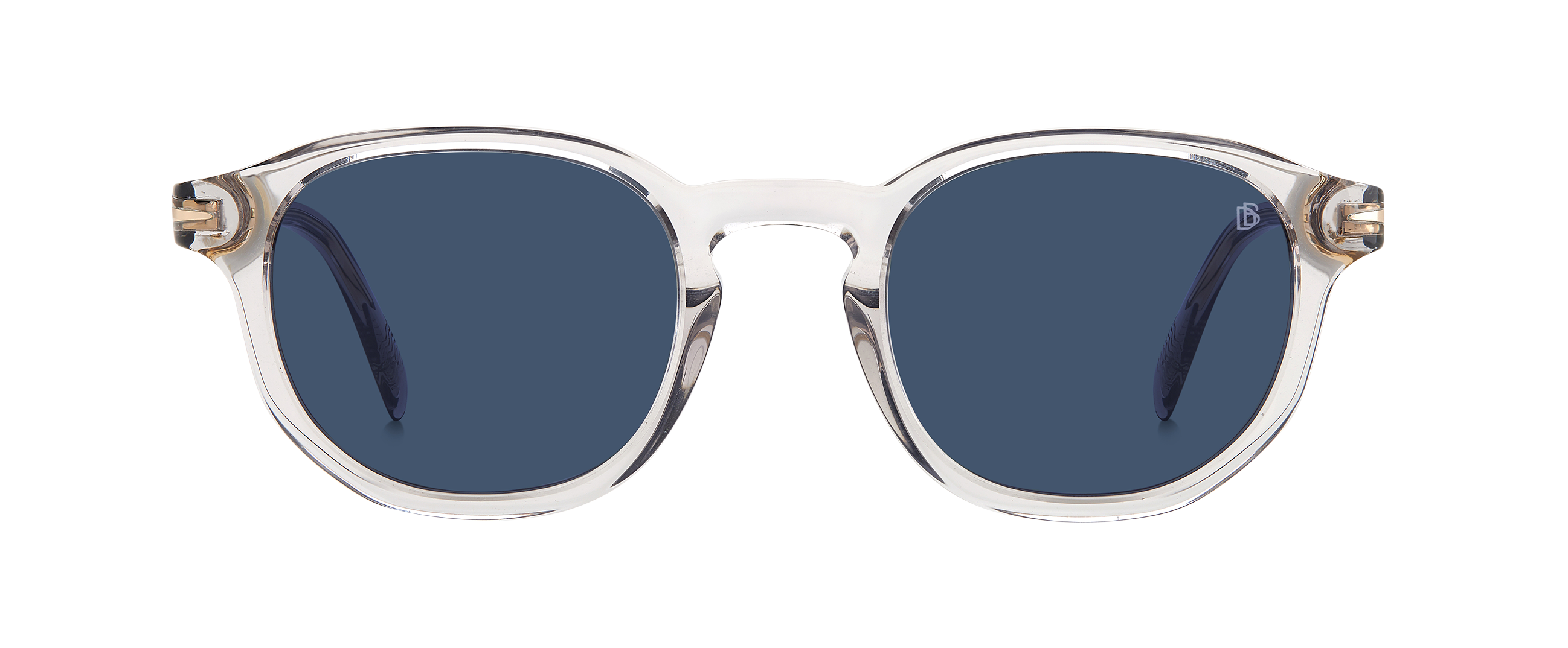 DB 1007/S - Transparent Grey - Blue - 203118 – EYEWEAR by DAVID BECKHAM