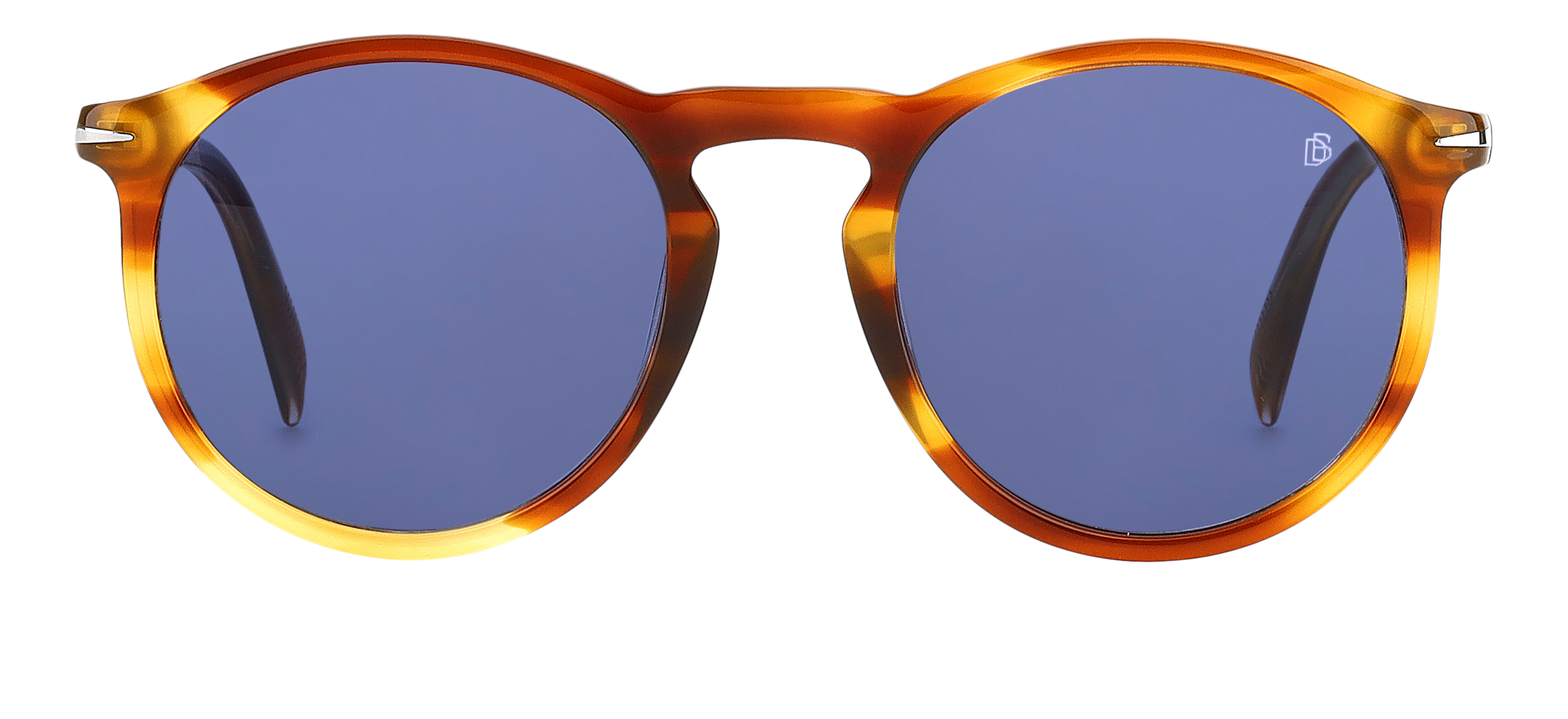 DB 1009/S - Brown Horn - Blue Avio - 203120 – EYEWEAR by DAVID BECKHAM