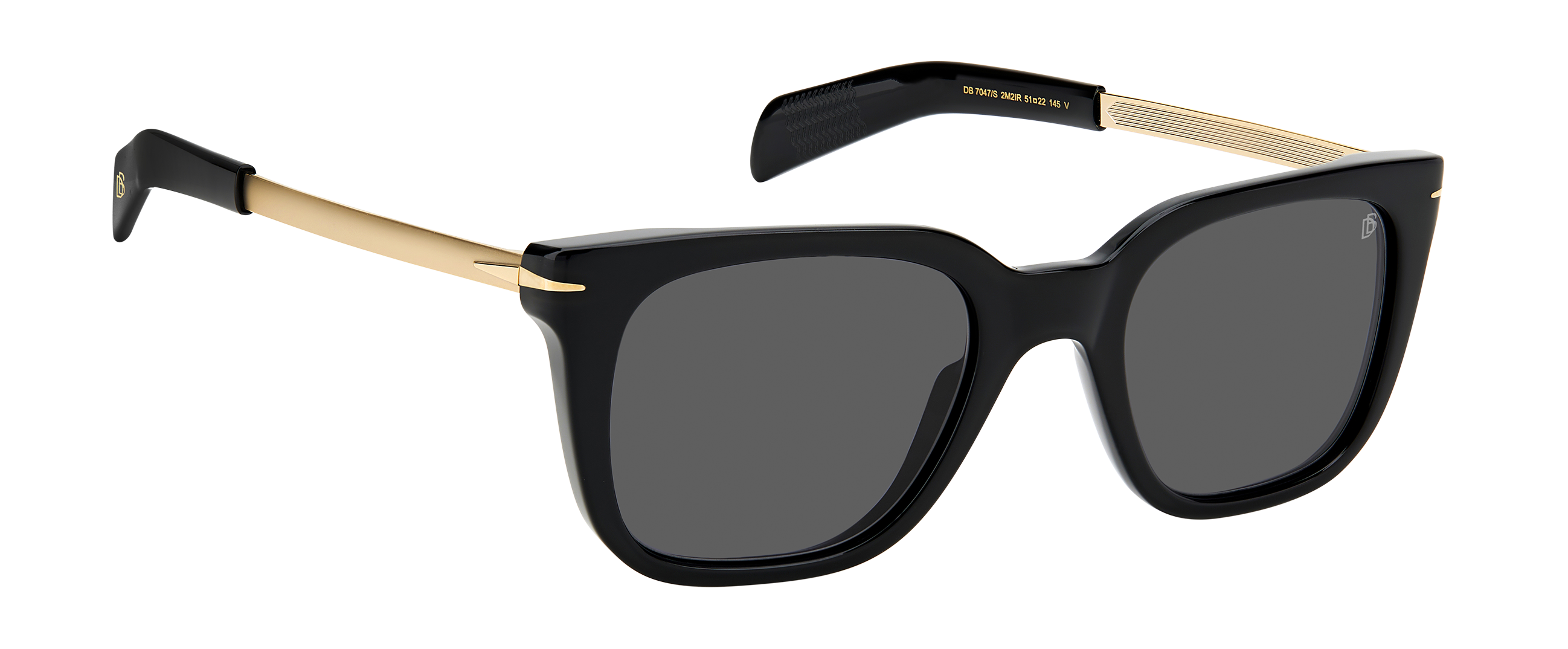 DB 7047/S - Black Gold - Grey - 203844 – EYEWEAR by DAVID BECKHAM