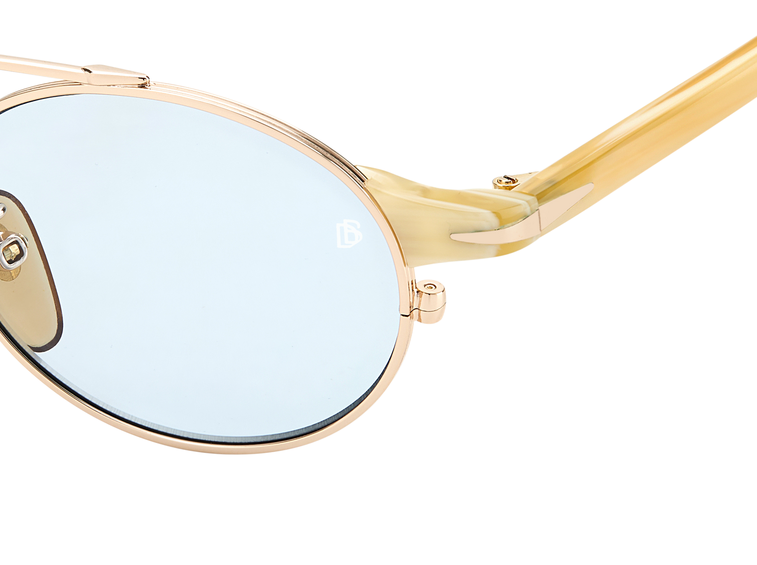 DB 1042/S - Gold Beige Horn - Azure Photocromatic