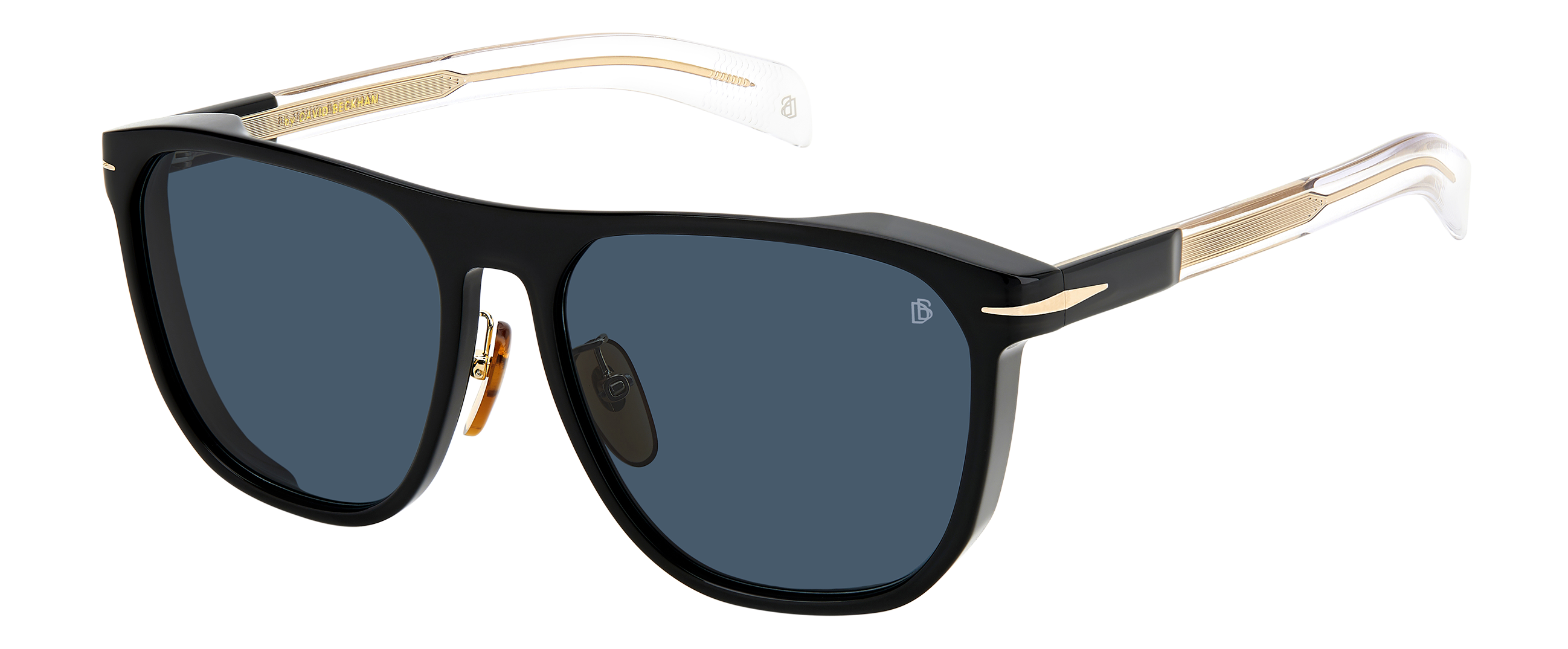 DB 7064 F S Black Gold Blue Avio 204432 EYEWEAR by DAVID