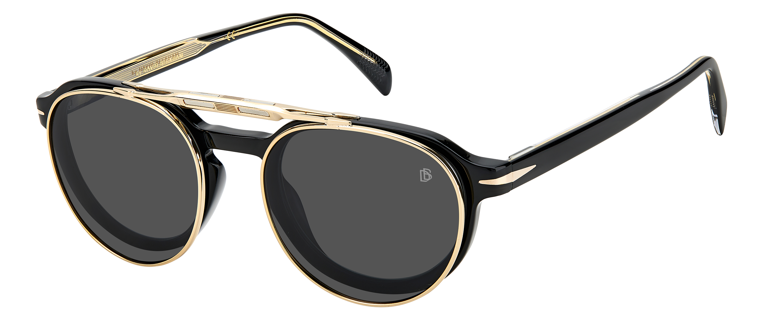 DB 1075/CS - Black Gold - Grey Polarized - 204758 – EYEWEAR by