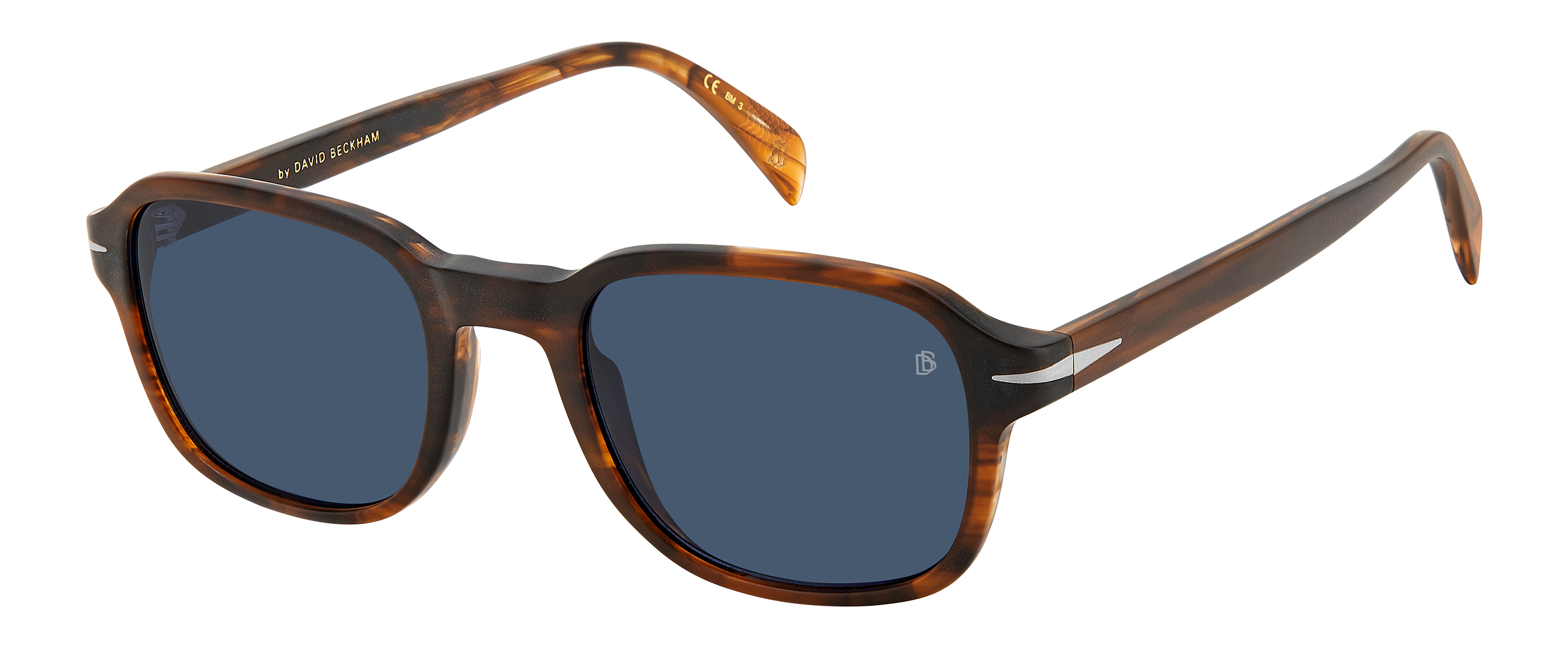 DB 1100/S - Brown Horn - Blue - 205306 – EYEWEAR by DAVID BECKHAM