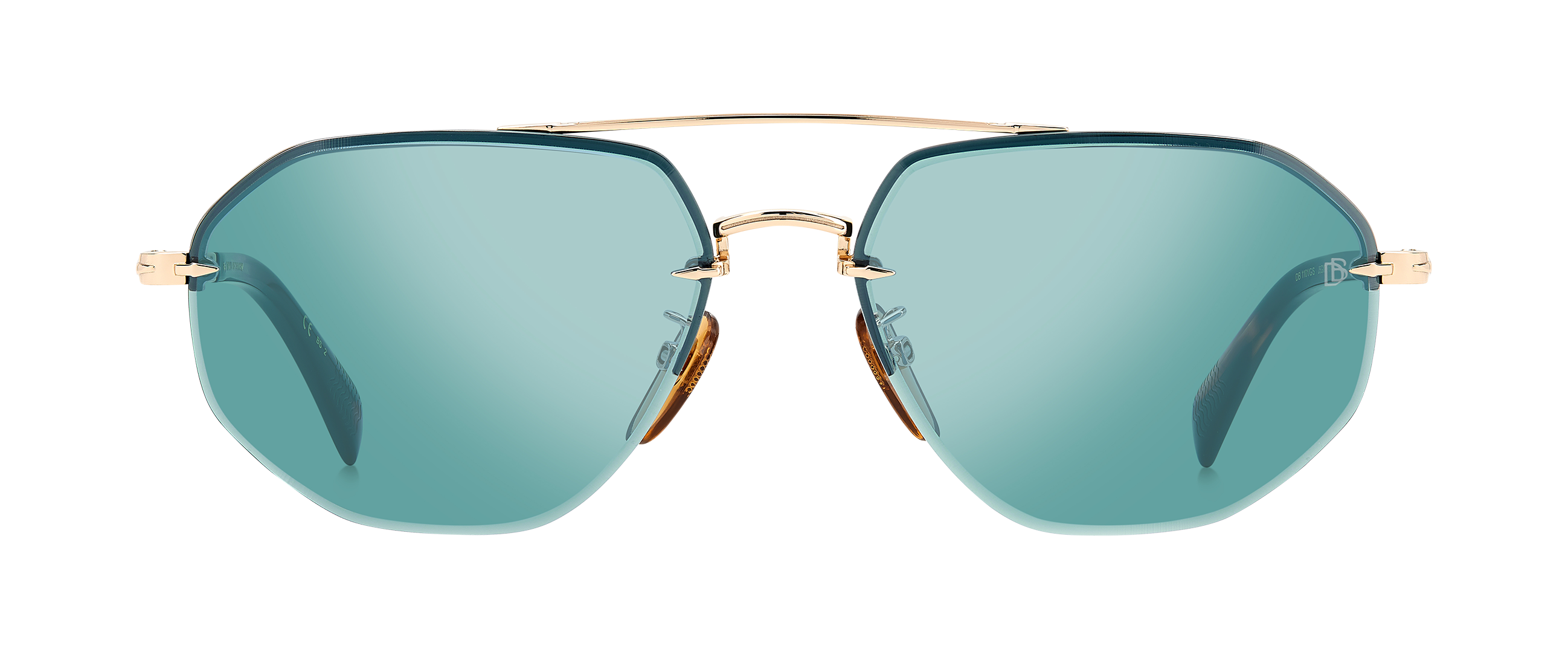 DB 1101/G/S - Gold - Green Mirror - 205310 – EYEWEAR by DAVID BECKHAM