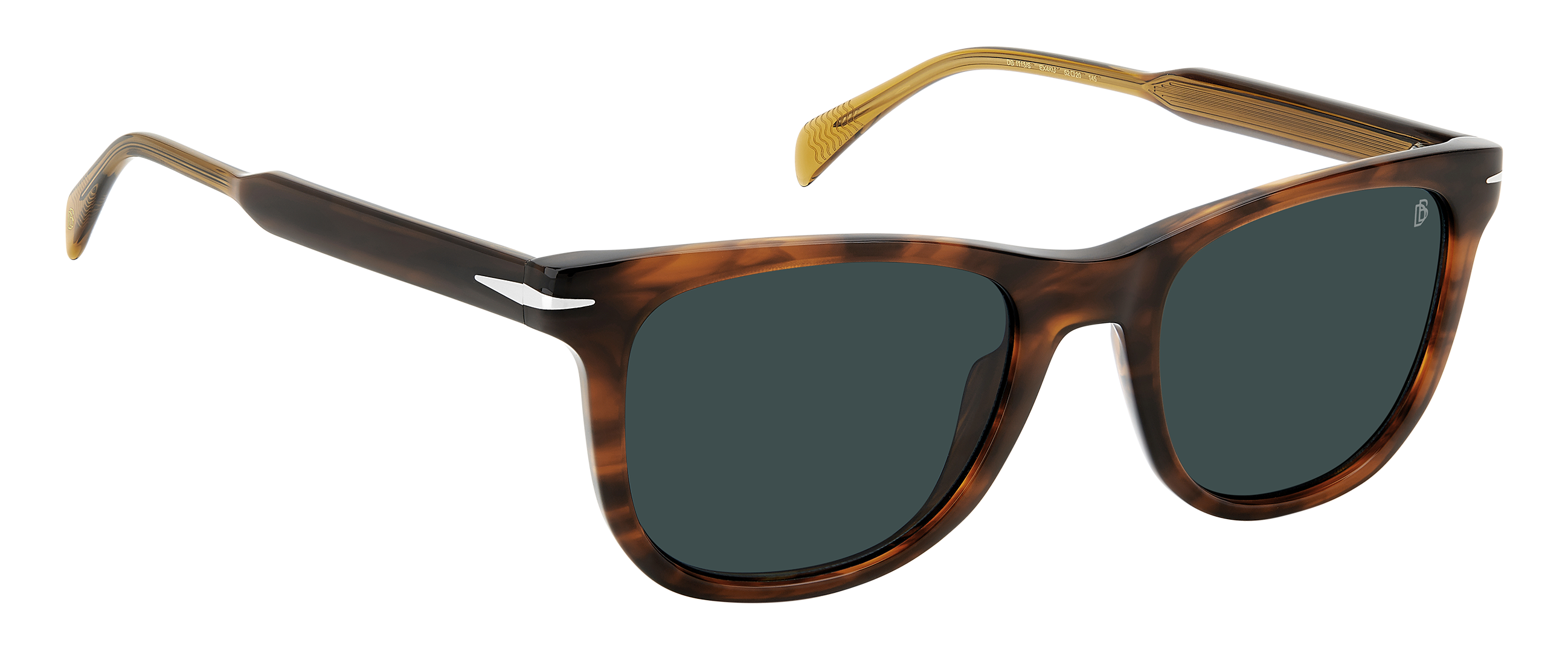 DB 1113 S Brown Horn Blue 205841 EYEWEAR by DAVID BECKHAM