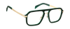 DB 7142 - Green Marble Gold - Blue Mirror