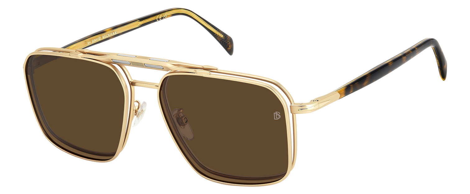 DB 1187/G/C - Havana dourada mate - Bronze Polarizado