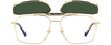 DB 1187/G/C - Oro - Verde polarizzato