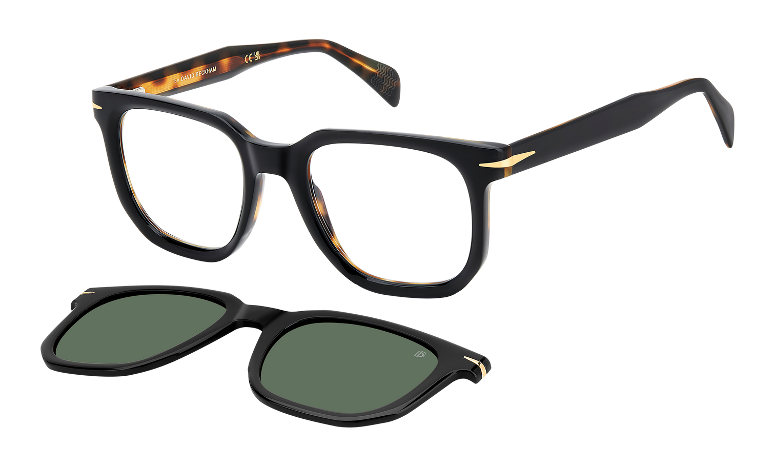 DB 7143/C - Black Havana - Green Polarized