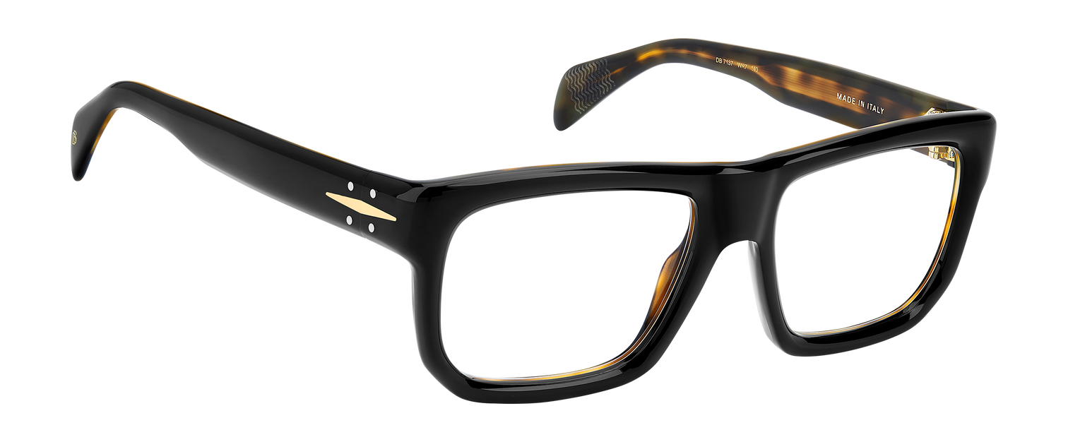 DB 7137 - Black Havana - Blue Mirror