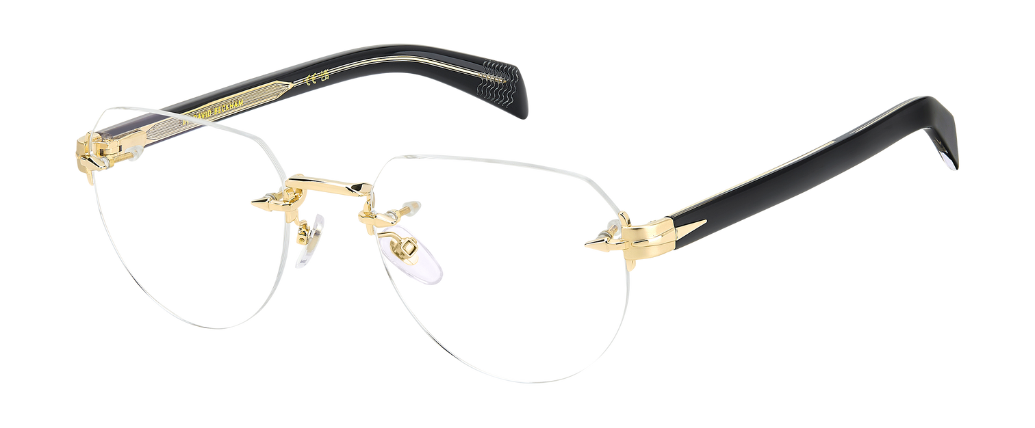 DB 7145 - Gold Black_ - Blue Mirror