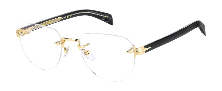 DB 7145 - Gold Black_ - Blue Mirror