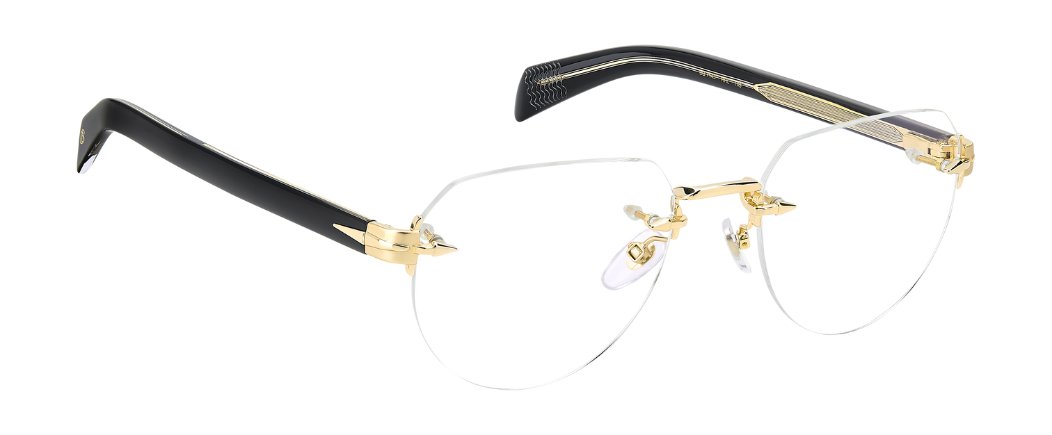 DB 7145 - Gold Black_ - Blue Mirror