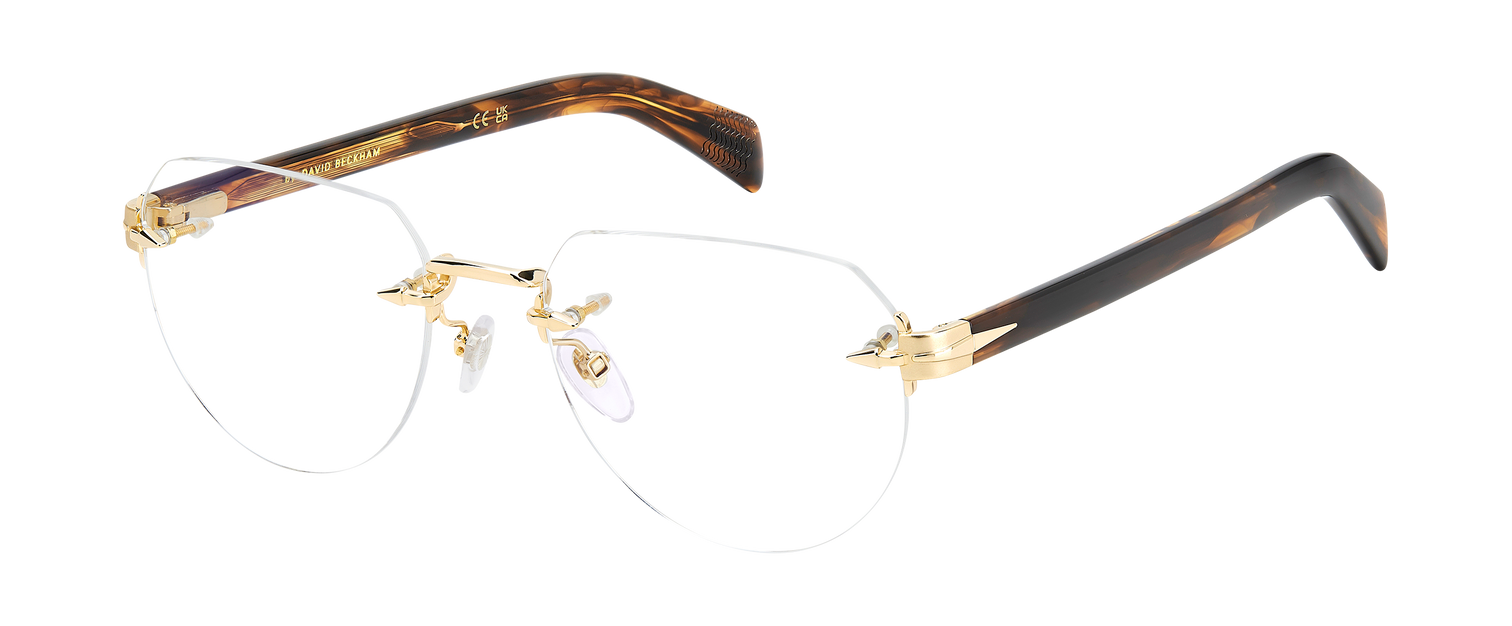 DB 7145 - Gold Brown Horn - Blue Mirror