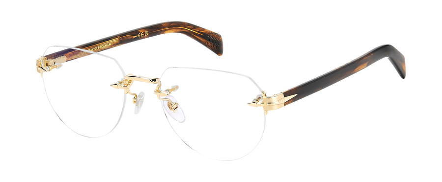 DB 7145 - Gold Brown Horn - Blue Mirror