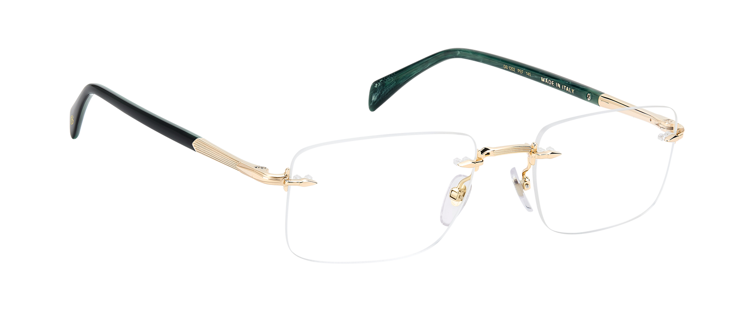 DB 1202 - Gold Green - Blue Mirror