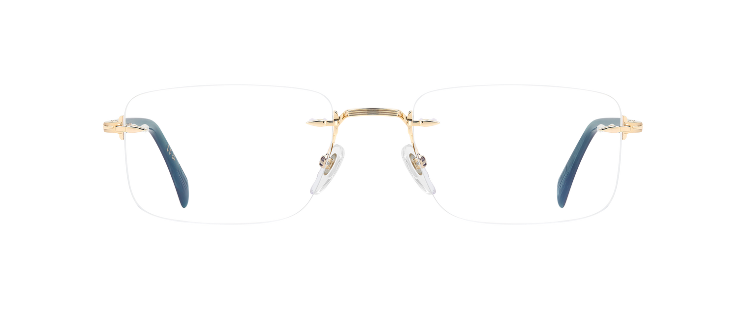 DB 1202 - Gold Green - Blue Mirror