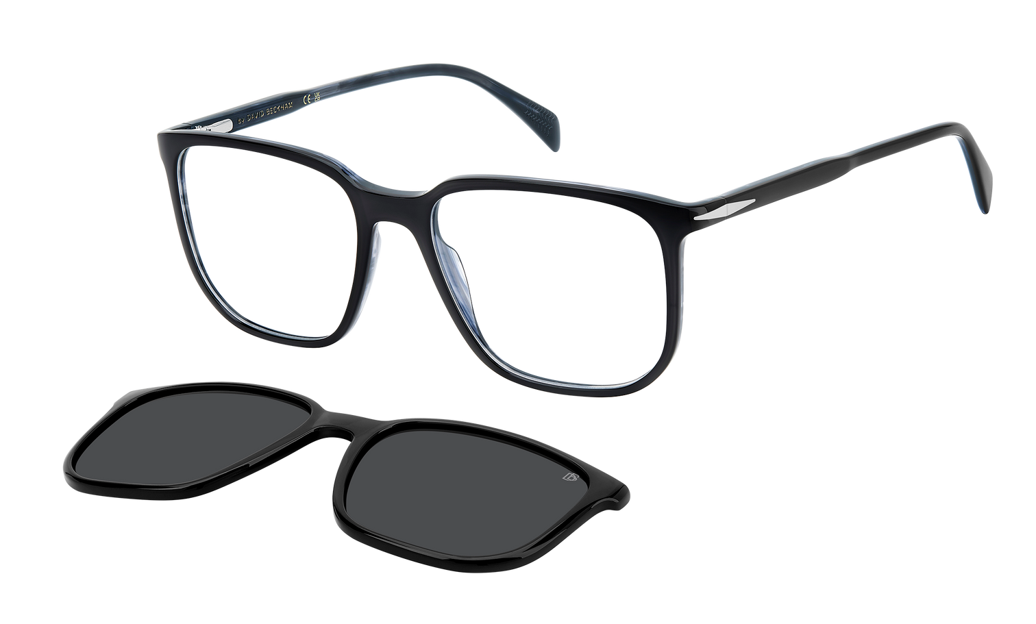DB 1210/C - Schwarz gestreift Blau - Grau Polarisiert