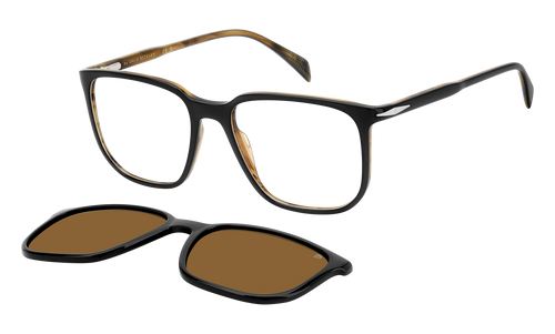 DB 1210/C - Striped Black Beige - Bronze Polarized