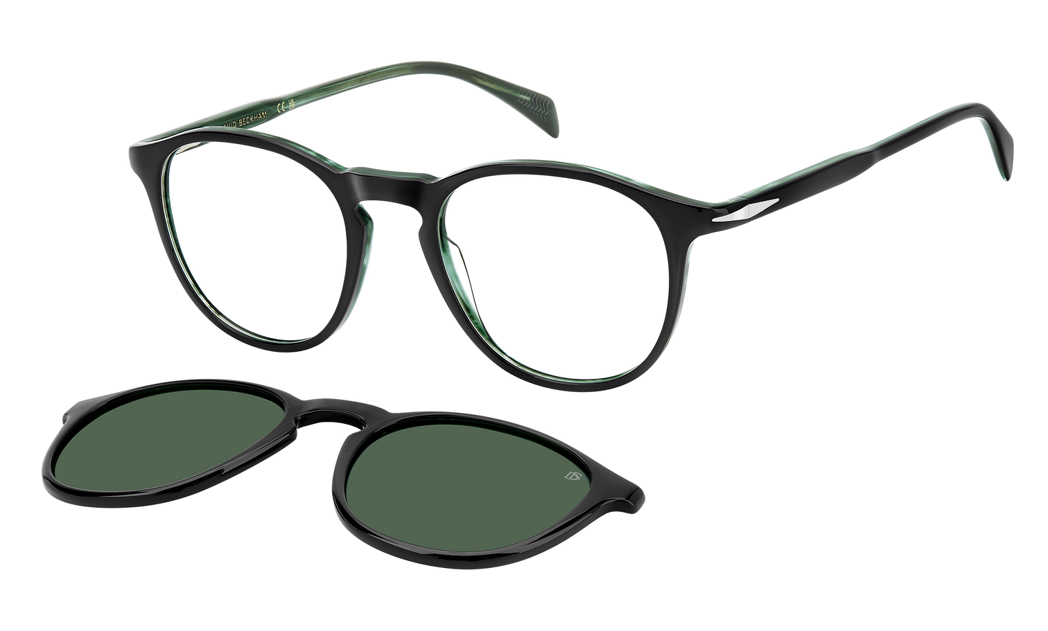 DB 1018/C - Black Striped Green - Green Polarized
