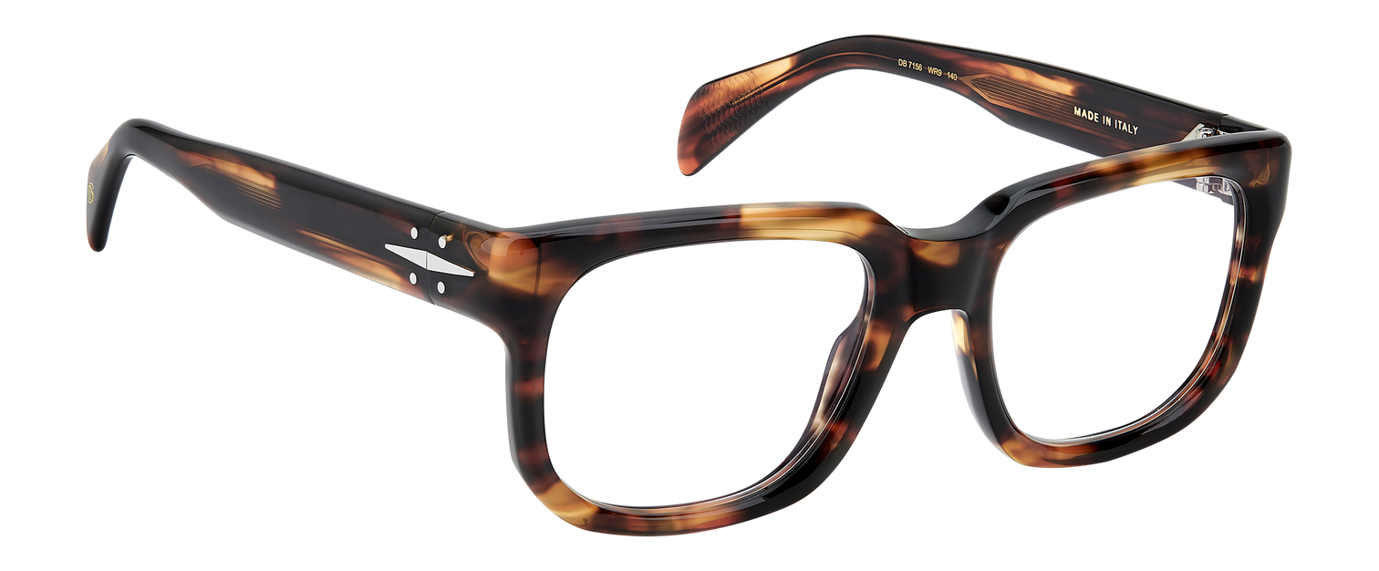 DB 7156 - Brown Havana - Blue Mirror