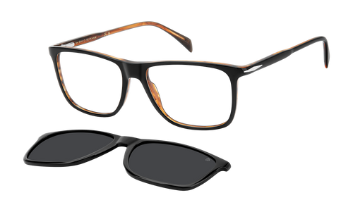 DB 1234/C - Black Striped Brown - Grey Polarized